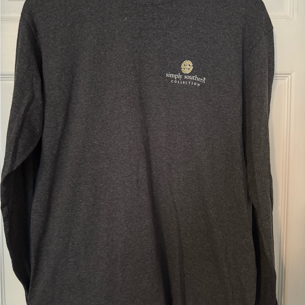 Simply Southern Women’s Gray Long Sleeve Shirt
